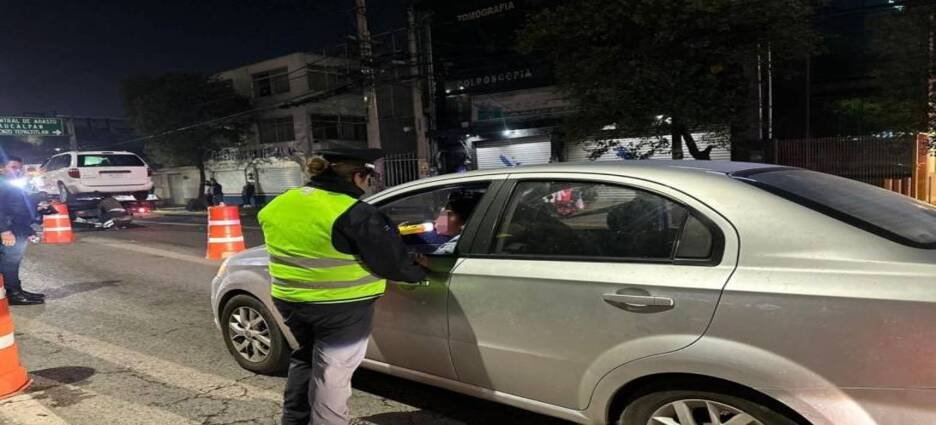 Programa de alcoholímetro ah detenido a 45 en Toluca