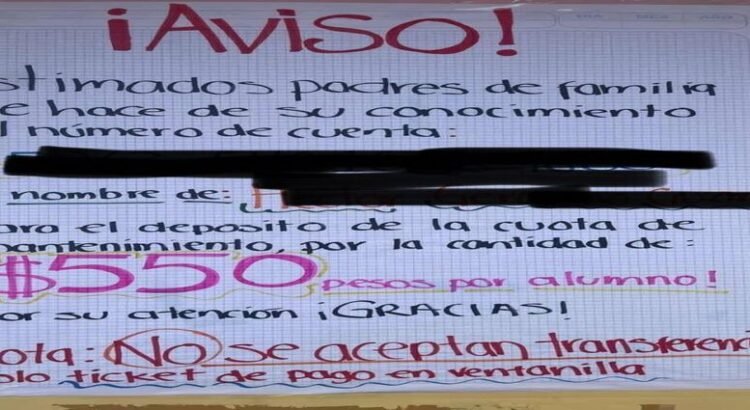 Denuncian a escuelas por cobro de cuotas en Toluca Denuncian a escuelas por cobro de cuotas en Toluca