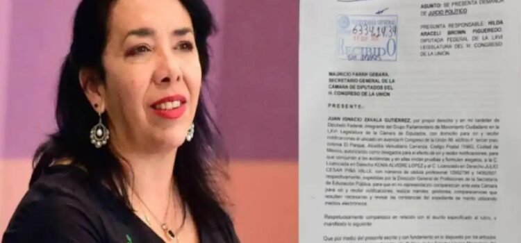 Solicita el MC juicio político contra legisladora de Morena Solicita el MC juicio político contra legisladora de Morena