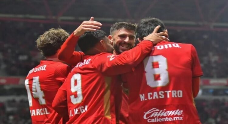 Toluca golea a Rayados Diablos del Toluca golean a Rayados