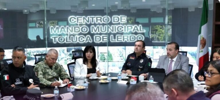 Refuerzan coordinación para combatir delitos de alto impacto en Toluca