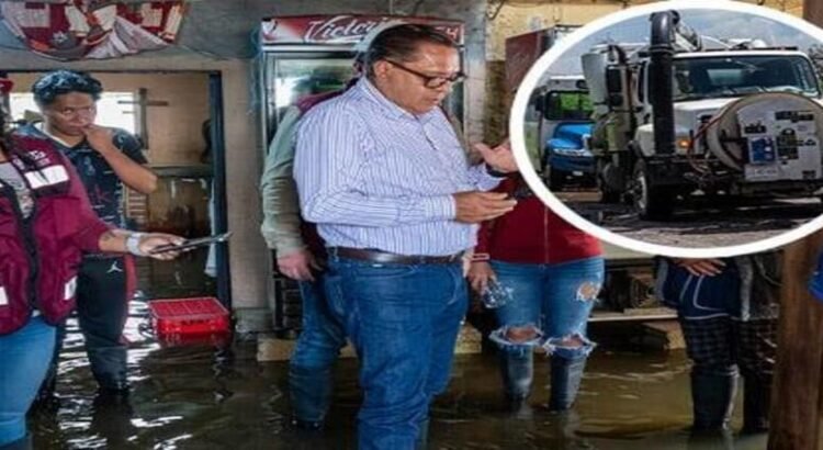 Familias de colonia Constitución Totoltepec reciben apoyo tras inundaciones en Toluca Familias de colonia Constitución Totoltepec reciben apoyo tras inundaciones en Toluca