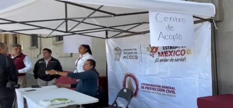 Instalan en Toluca y centros de acopio para estados afectados por inundaciones Instalan en Toluca y centros de acopio para estados afectados por inundaciones