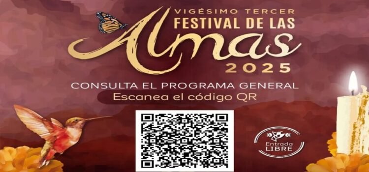 Anuncian programa del Festival de las Almas 2025 Anuncian programa del Festival de las Almas 2025