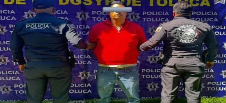 Detienen a presunto asaltante de transporte público en Toluca