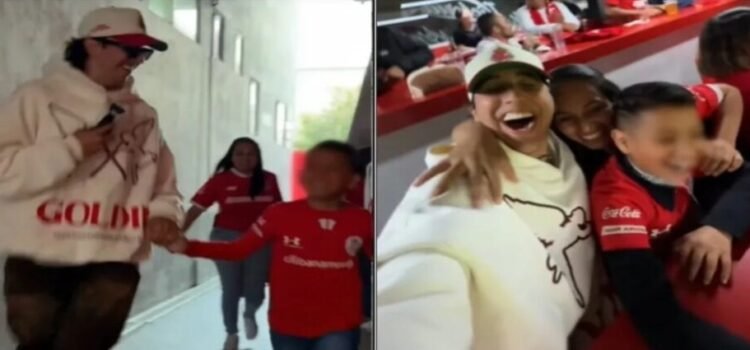 Influencer cumple sueño de pequeño aficionado de conocer a Alexis Vega