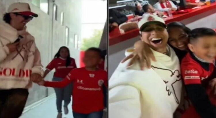 Influencer cumple sueño de pequeño aficionado de conocer a Alexis Vega