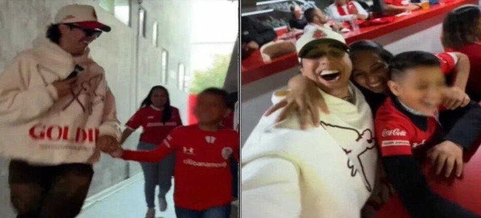 Influencer cumple sueño de pequeño aficionado de conocer a Alexis Vega