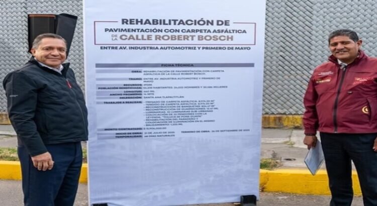 Alcalde Ricardo Moreno entrega la rehabilitación de la calle Robert Bosch Alcalde Ricardo Moreno entrega la rehabilitación de la calle Robert Bosch