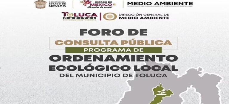 Alcalde invita a la ciudadanía a participar en Programa de Ordenamiento Ecológico de Toluca