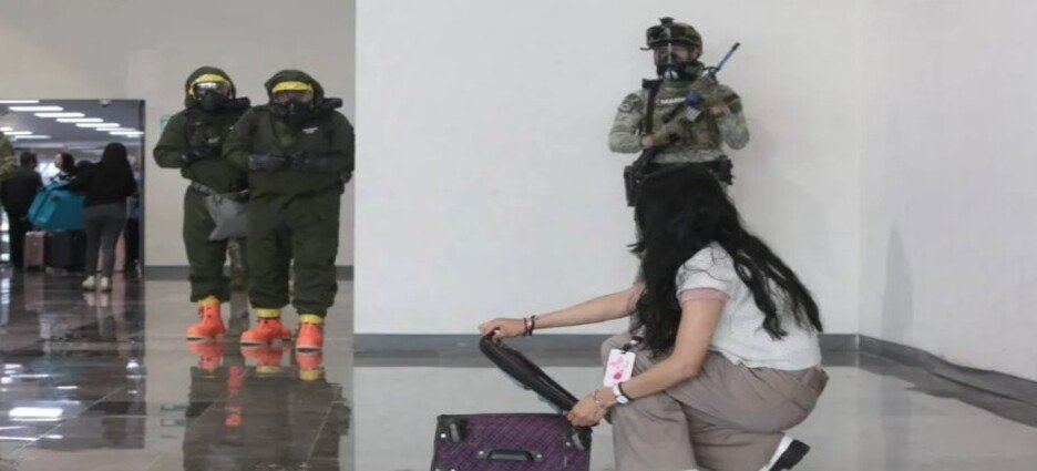 Realizan simulacro por emergencia radiológica en Aeropuerto Internacional de Toluca