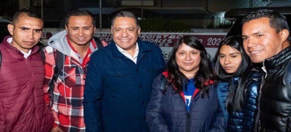 Entrega Ricardo Moreno Sendero Seguro en San Mateo Oxtotitlán