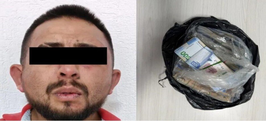 Detienen a menor y adulto por extorsionar a comerciante de Toluca