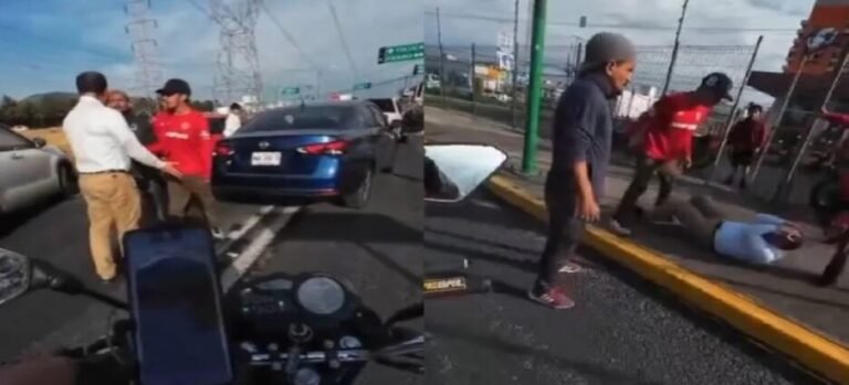 Aficionados de Toluca golpean a automovilista en Las Torres