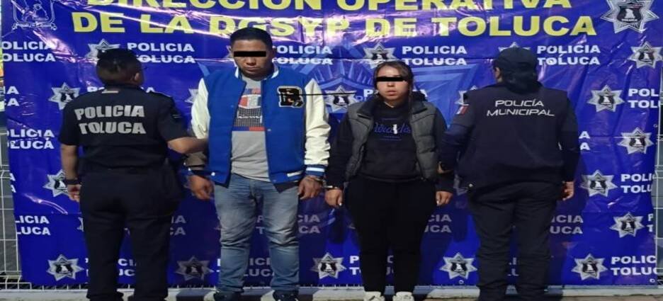 Detienen a presuntos asaltantes tras activación de Botón de Pánico en Toluca